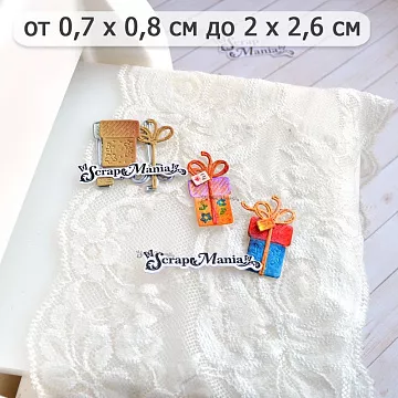 Нож "Подарок на праздник", 2х2,6 см (ScrapMania)