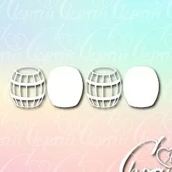 Чипборд 3D "Бочки",  4х3,4 см (LeoMammy)