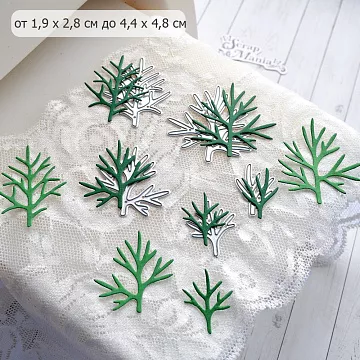 Нож "Листья космеи", 4,4х4,8 см (ScrapMania)