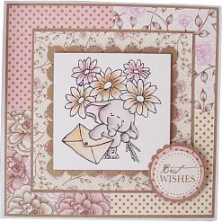 Набор бумаги 15х15 см "Vintage rose", 36 листов (Wild Rose Studio)