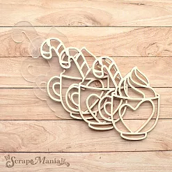 Шейкер "Волшебный снегопад. Чашечка с сердечком. Мини", 6х7,3 см (ScrapMania)