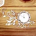 Украшение из чипборда "Часы" (Просто небо)