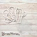 Чипборд "Ламы. Шейкер. Кактус маленький" (ScrapMania)