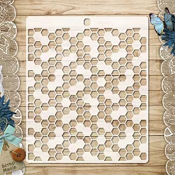 Трафарет 15х18 см "Пчелки. Соты" (ScrapMania) Трафарет 15х18 см "Пчелки. Соты" (ScrapMania)