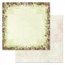 Бумага "Имбирное Рождество. Шишки и ягоды" (ScrapMania)