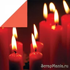 Бумага "Горящие свечи" (Rayher)
