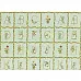 Отрез ткани 60х110 см "Зеленый алфавит" (PEPPY)