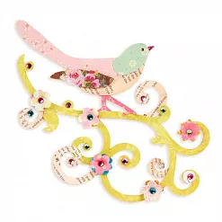 Форма для вырубки "Птичка на веточке" (Sizzix)