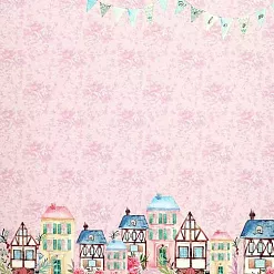 Набор бумаги 15х15 см "Милый дом", 12 листов (ScrapBerry's)