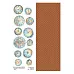 Лист с картинками 10х30 см "Снежинки-мандаринки. Часы" (ScrapMania)