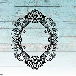 Штамп "Рамка с объемными завитками", 5х6,5 см (Креатив) Штамп "Рамка с объемными завитками", 5х6,5 см (Креатив)