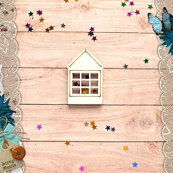 Чипборд "Имбирное Рождество. Шейкер. Дом с одним окном. Мини" (ScrapMania) Чипборд "Имбирное Рождество. Шейкер. Дом с одним окном. Мини" (ScrapMania)