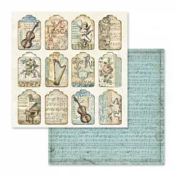 Набор бумаги 30х30 см "Music", 10 листов (Stamperia)