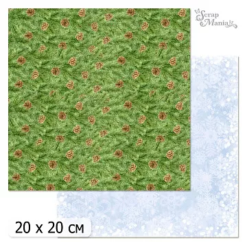 20х20 Бумага "Волшебный снегопад. Дизайн 8" (ScrapMania)