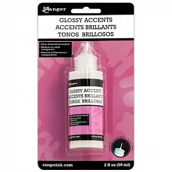 Лак 3D Glossy Accents прозрачный с аппликатором, 59 мл (Ranger)