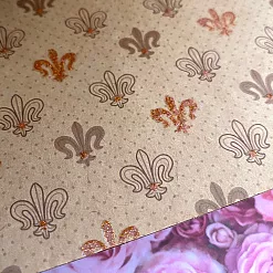 Набор картона с глиттером А4 "Крафт", 12 л (Folia)