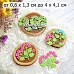 Нож "Французская любовь. Веточки с цветами", 4х4,1 см (ScrapMania)
