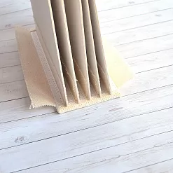 Переплет на 6 разворотов, с листами 15х15, цвет жемчуг, шаг 0,7 см