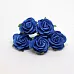 Букет крупных роз "Синий", 2,5 см, 5 шт (Craft)