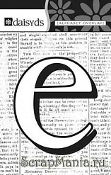 Буква-оверлей "e", 1 лист (Daisy d's)