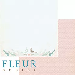Набор бумаги 15х15 см "Зарисовки весны", 24 листа (Fleur-design)