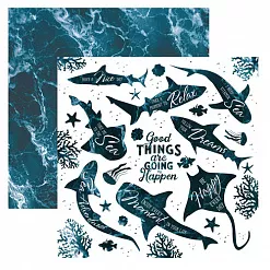 Набор бумаги 30х30 см "Тайна глубин", 18 листов (АртУзор) Набор бумаги 30х30 см "Тайна глубин", 18 листов (АртУзор)