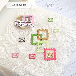 Нож "Марка с конвертом", 2,5х2,5 см (ScrapMania)