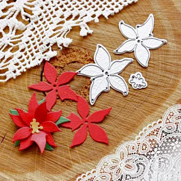 Набор ножей для вырубки "Пуансеттия", малый (AgiArt)