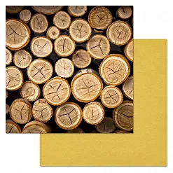 Набор бумаги 15х15 см "Сканди Новый Год", 12 листов (ScrapMania)