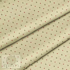Отрез ткани 79х50 см "Елочки и звезды на бежевом" (Cotton) Отрез ткани 79х50 см "Елочки и звезды на бежевом" (Cotton)