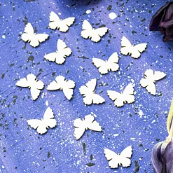 Набор украшений из чипборда "Бабочки" (Лавандовый комод) Набор украшений из чипборда "Бабочки" (Лавандовый комод)