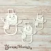 Чипборд "Снеговички. Шейкер. Снеговик большой" (ScrapMania)