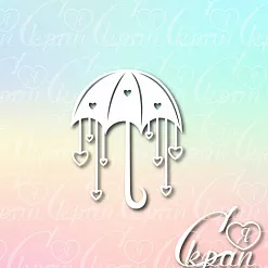 Чипборд "Зонтик", 5,6х7 см (LeoMammy)