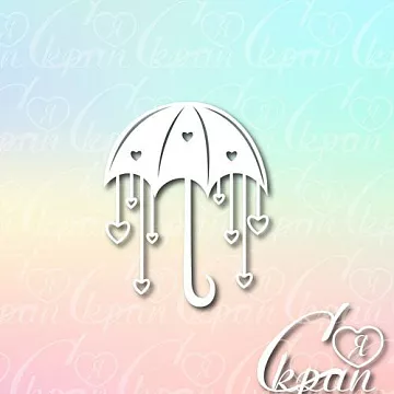 Чипборд "Зонтик", 5,6х7 см (LeoMammy)