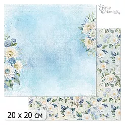 20х20 Бумага "Цветочный вернисаж. Голубой. Дизайн 1" (ScrapMania) 20х20 Бумага "Цветочный вернисаж. Голубой. Дизайн 1" (ScrapMania)