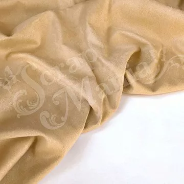 Отрез замши 30х70 см "Двусторонняя. Светло-бежевый" (ScrapZefir)