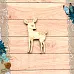 Деревянное украшение "Мамина нежность. Олененок. Взгляд вправо" (ScrapMania)