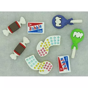 Набор пуговиц "Конфеты, жвачки, леденцы" (Dress It Up)