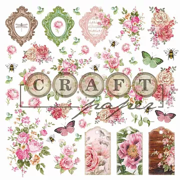 Бумага "Чайная роза. Аромат роз" (CraftPaper)