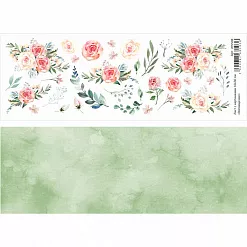 Лист с картинками 10х30 см "Восхищение" (ScrapMania)