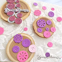 Нож "Пуговки. Цветочки", 1,8х1,8 см (ScrapMania)