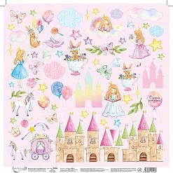 Бумага 30х30 см "Дивный мир. Картинки" (Mr.Painter)