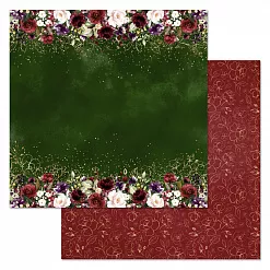 Набор бумаги 20х20 см "Марсала", 12 листов (ScrapMania)
