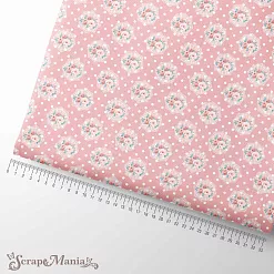 Отрез ткани 75х50 см "МурТильда. Букеты на розовом" (ScrapMania)