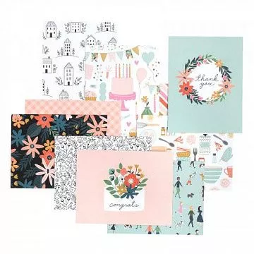 Набор открыток с конвертами "This is Family", 10 штук (Pebbles)