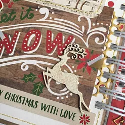 Набор украшений из чипборда "С оленями" (CraftStory)