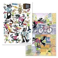 Набор бумаги А5 для вырезания "Ну, погоди!", 8 листов (ScrapMania)