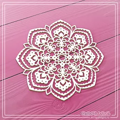 Чипборд "Мандала. Кружевная салфетка 5" (СкрапМагия)