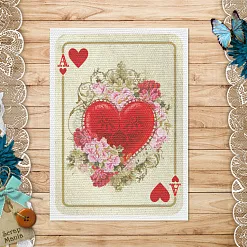 Тканевая карточка "Алиса в сказке. Туз червей" (ScrapMania)