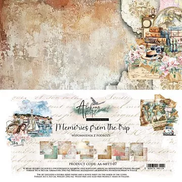 Набор бумаги 30х30 см "Memories from the Trip", 6 листов (Alchemy of Art)